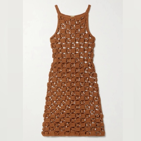 Cult Gaia Yara Knit Dress in Amber - Picture 2 of 5